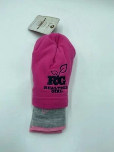 Realtree Ladies Merino Wool Blend Boot Socks Fleece Beanie 1 Pair Pack Combo - Picture 1 of 5