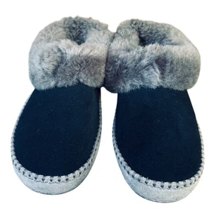 Zapatillas de piel de oveja Ugg para mujer negras y grises talla 8 - Imagen 1 de 10