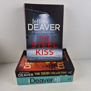 Jeffrey Deaver The Burial Hour, The Steel Kiss, The Skin Collector Paperback  - Picture 1 of 16