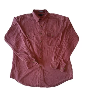 Camisa borgoña de alta resistencia con botones John Ashford para hombre - grande - Imagen 1 de 7