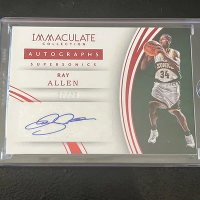 2015-16 Panini Immaculate Collection - Ray Allen #48 Red /25 - Image 1 of 2