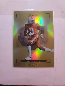 2022 Keepsake Football Edition - Jalin Hyatt #8 Yellow /25 (RC) - Picture 1 of 6