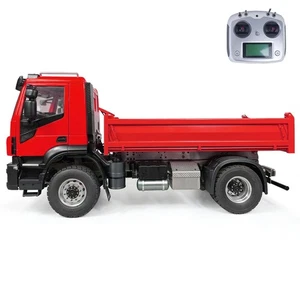 1/14 RC Hydraulic Dump Truck Metal 4x2 2-speed Remote Control Tipper Car Model - Picture 1 of 6