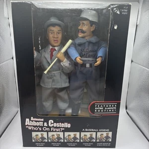 Figuras animadas de Abbott y Costello Who's On First Talking 2002 de Gemmy nuevas GG40 - Imagen 1 de 8