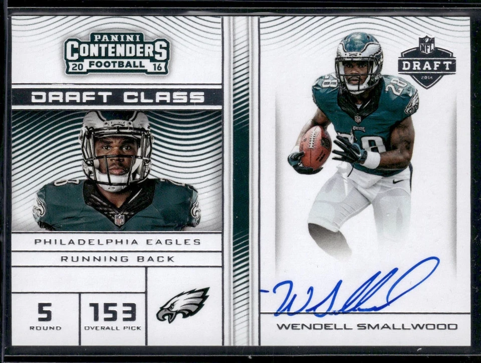 2016 Panini Contenders #19 Wendell Smallwood Draft Class Autograph RPS - Image 1 of 2