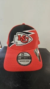 New Era 39THIRTY NFL Kansas City Chiefs Men Size M/L Stretch Fitted Hat - Picture 1 of 12