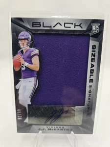 2024 Black-Sizeable Signatures Rookie Jerseys J.J McCarthy #SSR-JJM /99 RPA Auto - Picture 1 of 6