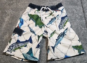 Ocean Pacific OP Cargo Board Shorts Mesh Lined Men's Big Fish Size M Drawstring - Picture 1 of 10