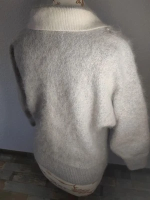 Angora pullover in grau Gr M-L - Bild 1 von 4