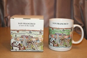 A View Of The World City Mugs SAN FRANCISCO Coffee Mug JAPAN Vintage Never Used - Picture 1 of 9