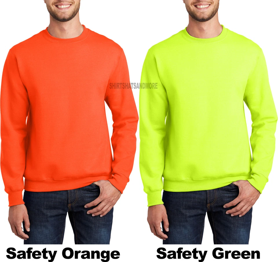 Высокая видимость мужской ворота флис пуловер толстовка впитывающий безопасности цвета - Изображение 1 из 1