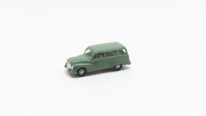 WIKING VOITURE DKW AUTO UNION 1000 UNIVERSAL KOMBI VERT - ECHELLE H0 1/87 - Foto 1 di 5