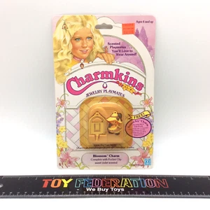 Hasbro Charmkins Joyería Playmates Flor Dije y Clip de Bolsillo 1983 - Imagen 1 de 4