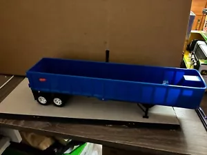1/32 NEW RAY BLUE PETERBILT FRAMELESS END DUMP TRAILER, NO PACKAGING # B 445 - Picture 1 of 4