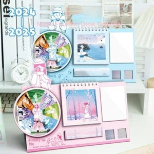 New Chiikawa Cartoon Rotary Table Calendar Creative Ornament Home - Picture 1 of 20