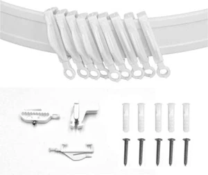 Bendable Flexible Curtain Track Rail Glider for Straight Bay Windows 6 Meters - Picture 1 of 11