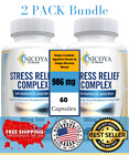 Natural Anti Anxiety, Stress Relief & Mood Boosting Vitamin Supplement [2 Pack]