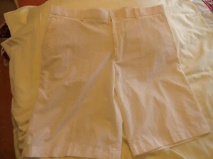 Pantalones cortos de golf/informales blancos para hombre talla (38 x 11) poliéster y spandex - Imagen 1 de 2