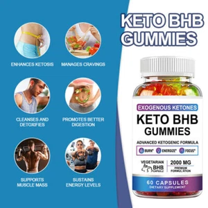 2x Ketogenic Little Bear Ketone Soft Candy BHB Gummies for Weight Control - Picture 1 of 10