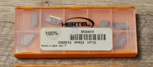 (10 Pcs) HERTEL 1000015 Carbide Profiling Insert IPR52 HT10 #58394412 - Picture 1 of 1