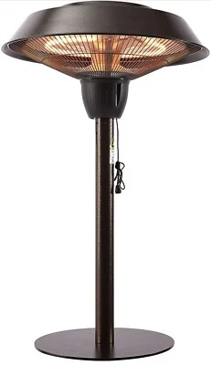 Parzune Riscaldatore Elettrico da Esterno Indipendente per Patio, Riscaldatore da Tavolo Banco Inf - Immagine 1 di 4