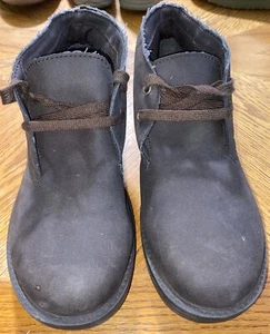 NWT - Boy's - Faded Glory - Brown - Lace Up - Dress Boots - Size 5 - Picture 1 of 6