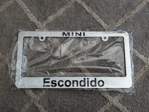 RARO NUEVO Mini Cooper Escondido California Marco de matrícula Concesionario Plástico - Imagen 1 de 2