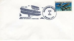 FIRST SUCCESSFUL AEROPLACE 75TH ANNIVERSARY,  ROCKFORD, IL  1978 FDC9519 - Picture 1 of 1