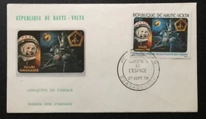 Youri Gagarine 1st Man in Space Republic of Upper Volta 1978 FDC - Picture 1 of 2