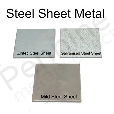SGS METALS Galvanised or Mild STEEL SHEET Metal Plate Guillotine Cut UK Supplier