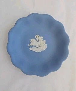 Wedgwood Saucer Bowl Dish Jasper Blue RARE VTG 1956 Made In England - Picture 1 of 6