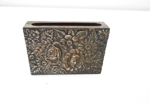 Antique S Kirk & Son Sterling Silver Repousse Matchbox Case Holder - Picture 1 of 4