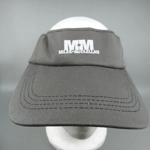 MM Miles McClellan Construction NC Gray Visor Hat Adjustable Hook Loop GearSport - Picture 1 of 7