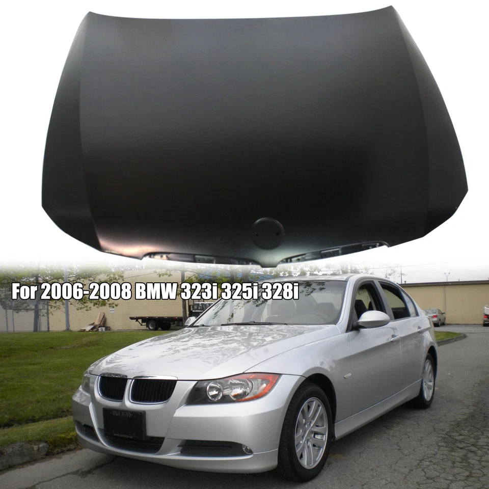 New Aftermarket Hood Panel # BM1230119C For 2006-2008 BMW 328i Sedan Wagon Foto 1 de 4