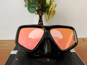 Oceanways SeeSharp Tempered HD Lenses Mask, Black - Picture 1 of 12