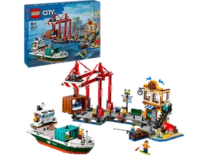 LEGO City 60422 Hafen mit Frachtschiff Bausatz Mehrfarbig - Bild 1 von 1