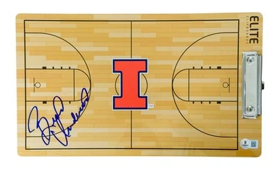 BRAD UNDERWOOD ILLINOIS FIGHTING ILLINI CLIPBOARD COACHES ELITE BECKETT - Image 1 of 2