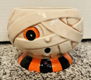 Johanna Parker Halloween Keramik Mumie Bonboniere Schale Figur Transpac - Bild 1 von 4