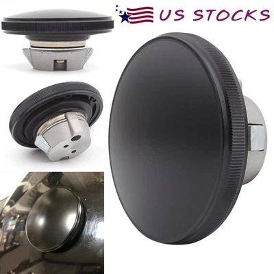 Cubierta redonda del tanque de combustible de la tapa de gas del aceite de motocicleta negra apta para Harley Street 750 500 Foto 1 de 4