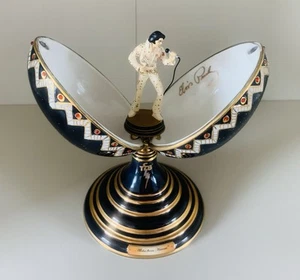 Ardleigh Elliott Porcelain Music Box Egg Elvis Presley “Aloha From Hawaii” - Picture 1 of 6