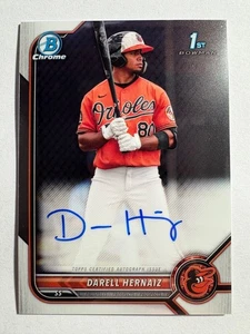 2022 Bowman Chrome Darell Hernaiz #CPA-DHZ Auto Orioles (Athletics) - Picture 1 of 2