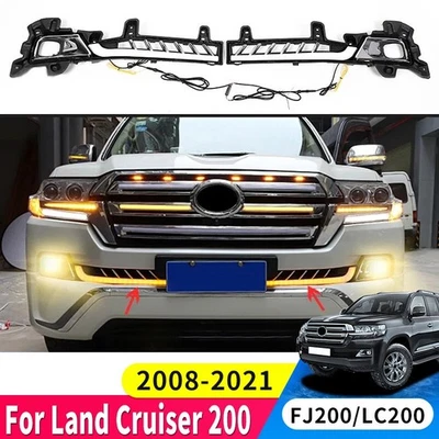 For Toyota Land Cruiser 200 Front Face Middle Net Glowing Decorative Lights - Imagem 1 de 4