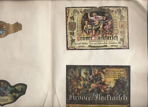 ca. 202  Weinettiketten  + viele obere Etiketten  im Buch  , ein Teil  ansehen - Bild 1 von 24