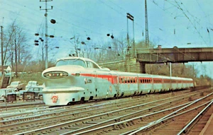 PA Paoli-Pennsylvania-Aerotrain #4727-Railroad-Vintage 1956 Postcard (E18) - Picture 1 of 4