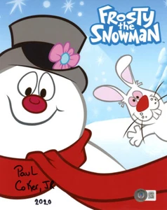 PAUL COKER JR. SIGNED AUTOGRAPHE​D 8x10 PHOTO FROSTY THE SNOWMAN BECKETT BAS - Picture 1 of 2