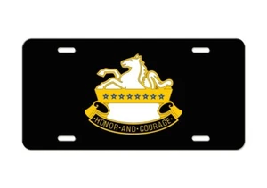 US Army Division - 8th Calvary DUI - Aluminium Nummernschild - Bild 1 von 2