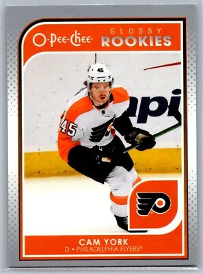 2021 Upper Deck O-Pee-Chee Glossy Hockey #R-3 Cam York RC Philadelphia Flyers - Image 1 of 2