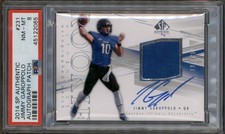 2014 SP Authentic Rookie Autograph Patch #231 Jimmy Garoppolo RC Auto /350 PSA 8
