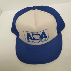 Vintage American Dairy Association ADA Wisconsin Foam Snapback Hat, Farming! - Picture 1 of 5