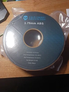 Sain Smart 3D Printer Filament Black ABS 1.75mm N. W. 0.5 kg - Picture 1 of 2
